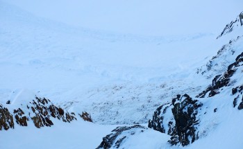 Natural Slab Avalanche off of Scarp Ridge