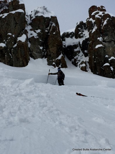 1/17. Explosive triggered slab avalanche at Irwin. SE aspect NTL.