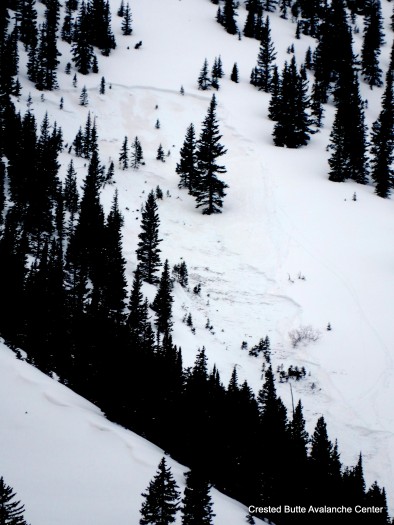 3/28. Near miss in Climax Chutes