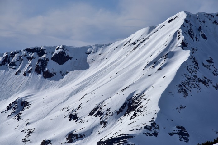 The two loose wet avalanches off the south face appeared to be skier triggered today (3/11).  The other slides off the E/SE ridge ran naturally yesterday (3/10)