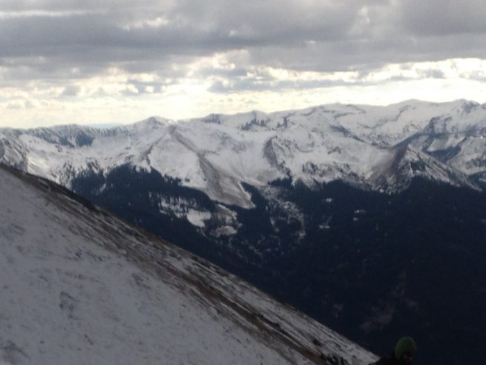 Northerly aspects of West Elk Range