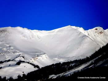 Mt. Baldy.  SE aspect ATL