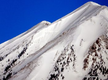 Gothic Peak.  SSW aspect ATL