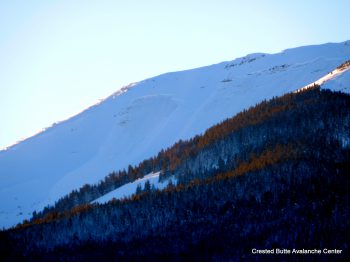 Skier triggered slide on Red Lady Bowl. SE aspect ATL